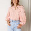 Women Esther & Co Tops | Zosia Blouse-Pink