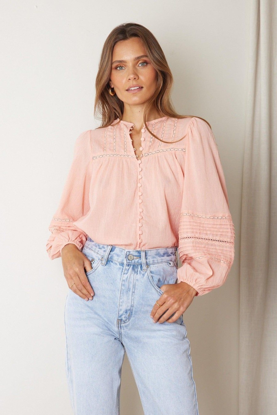 Women Esther & Co Tops | Zosia Blouse-Pink