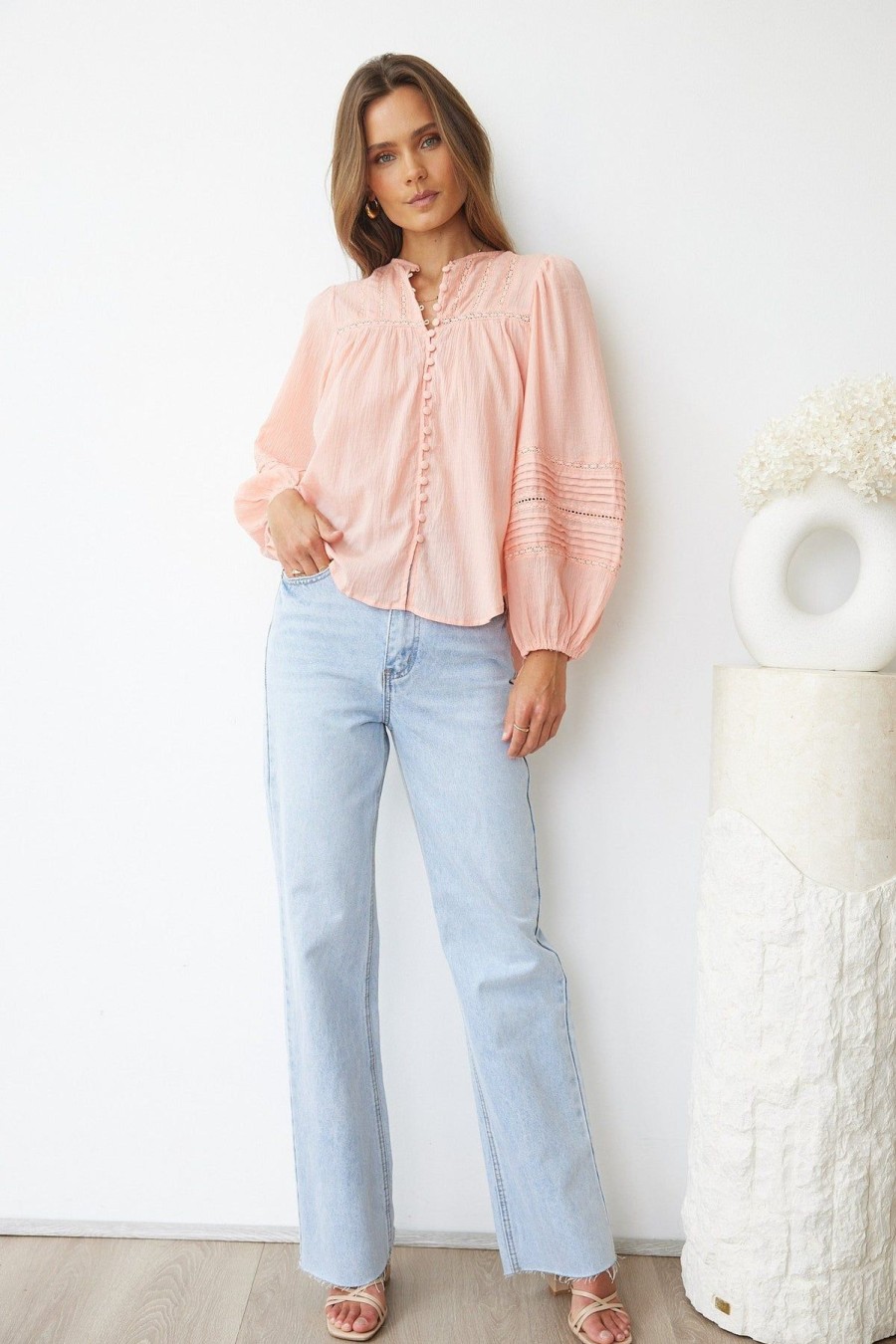 Women Esther & Co Tops | Zosia Blouse-Pink