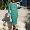 Women Esther & Co Dresses | Elwyn Knit Dress-Emerald