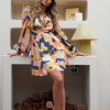 Women Esther & Co Dresses | Sohail Dress-Orange Print