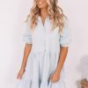 Women Esther & Co Dresses | Sanaz Dress-Light Blue