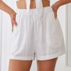 Women Esther & Co Bottoms | Divinia Shorts-White